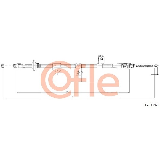 17.6026 - Cable, parking brake 