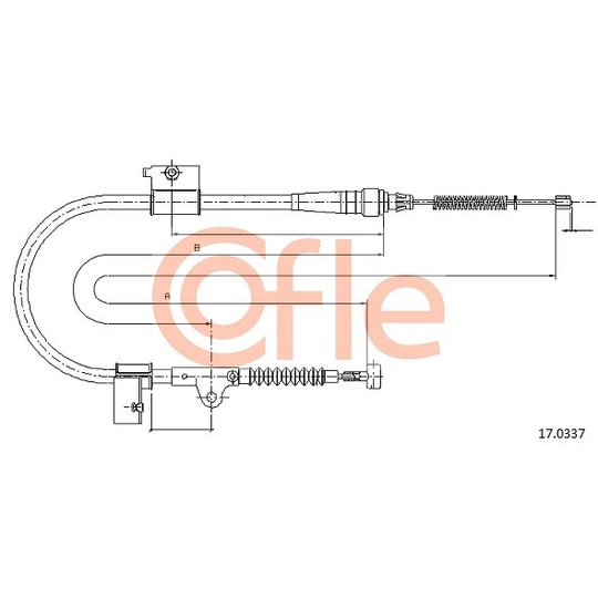 17.0337 - Cable, parking brake 