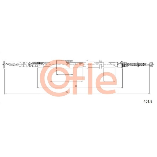 461.8 - Cable, parking brake 