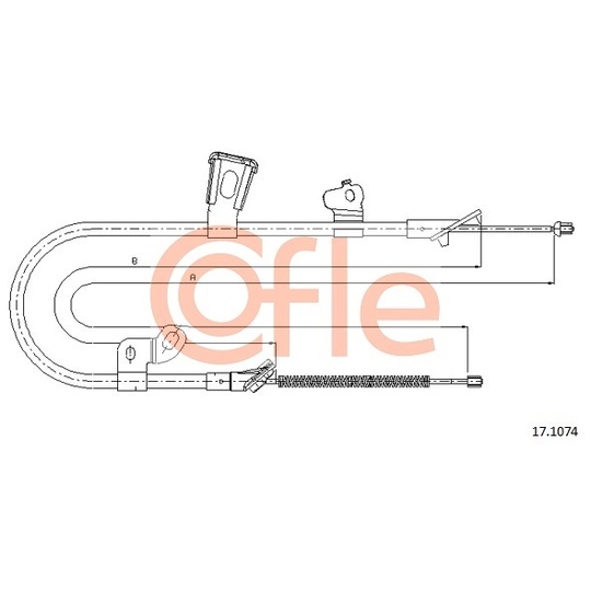 17.1074 - Cable, parking brake 
