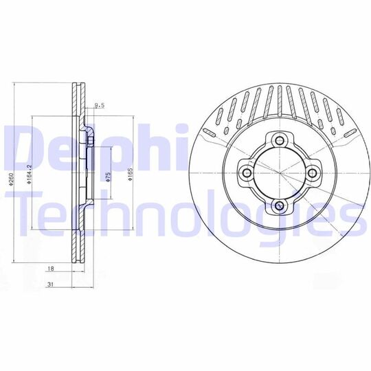 BG2554 - Brake Disc 