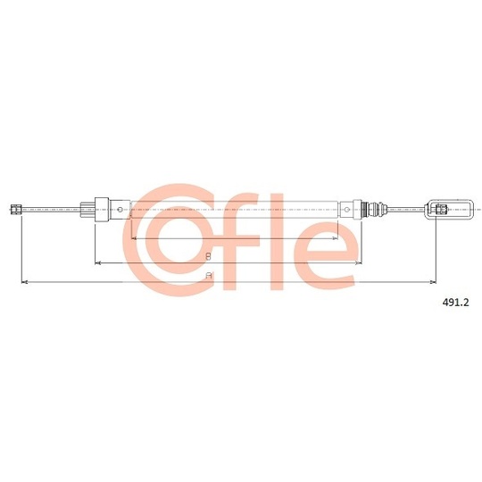 491.2 - Cable, parking brake 