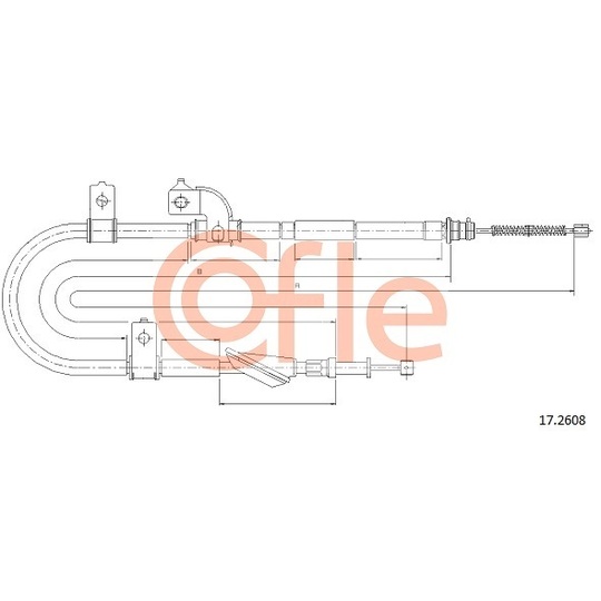 17.2608 - Cable, parking brake 