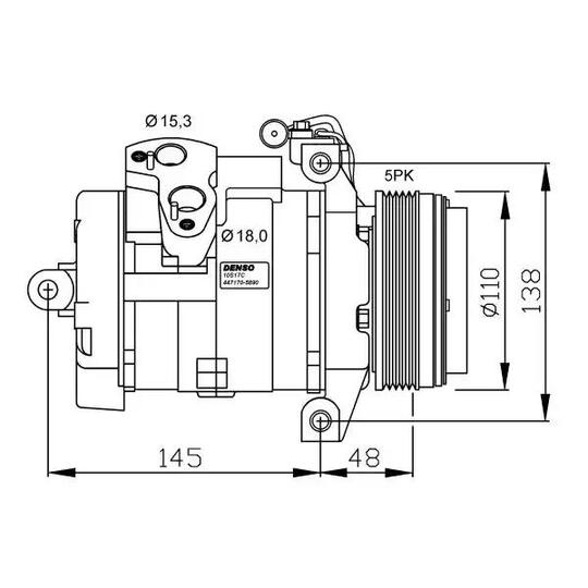 32432G - Kompressori, ilmastointilaite 