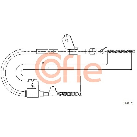 17.0073 - Cable, parking brake 