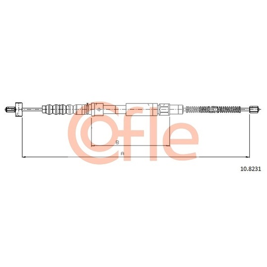 10.8231 - Cable, parking brake 