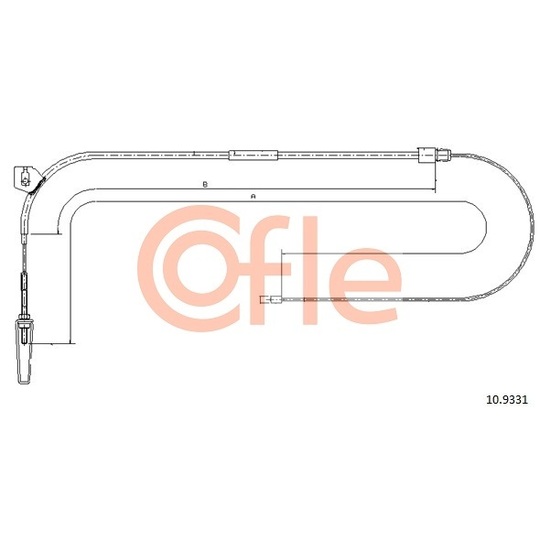 10.9331 - Cable, parking brake 