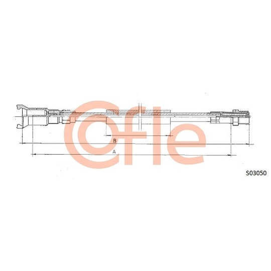 S03050 - Tacho Shaft 