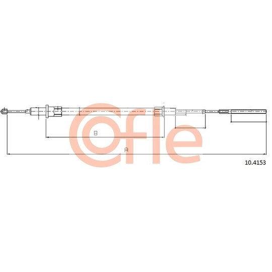 10.4153 - Cable, parking brake 