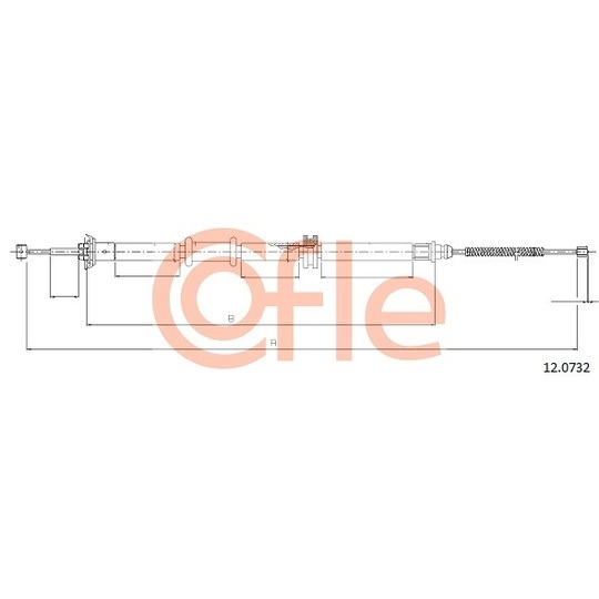 12.0732 - Cable, parking brake 