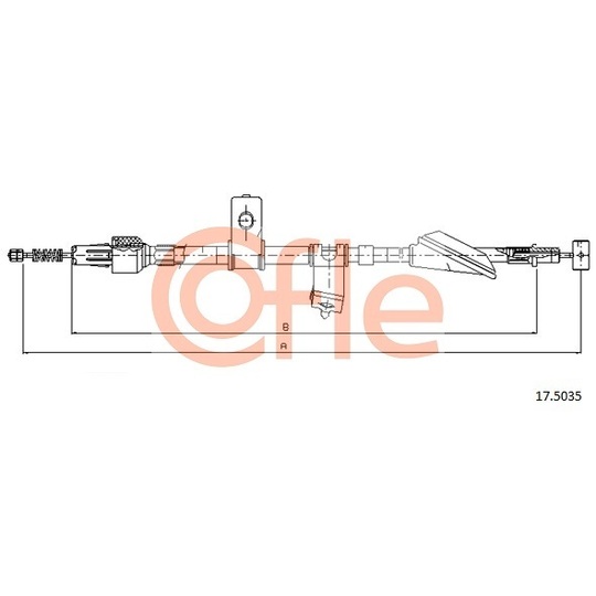 17.5035 - Cable, parking brake 