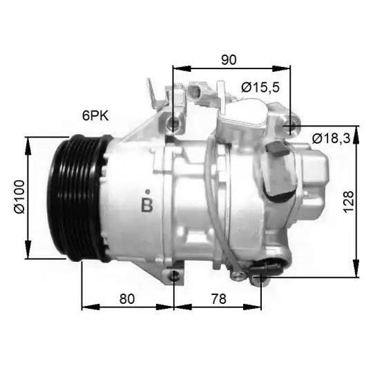 32736G - Kompressor, klimatanläggning 