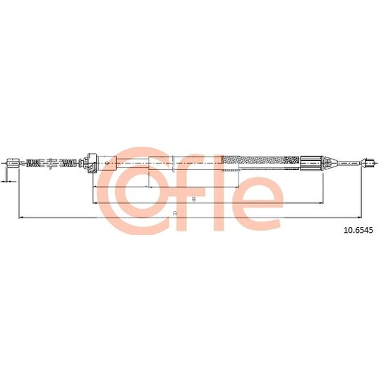 10.6545 - Cable, parking brake 