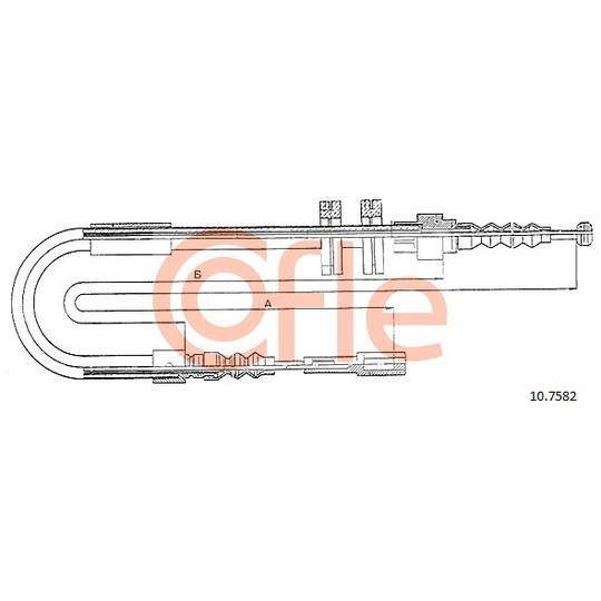 10.7582 - Cable, parking brake 