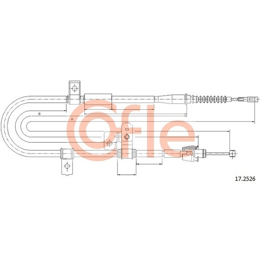 17.2526 - Cable, parking brake 