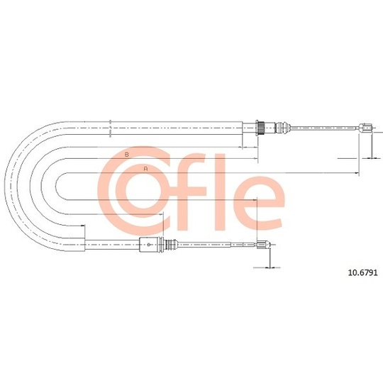 10.6791 - Cable, parking brake 
