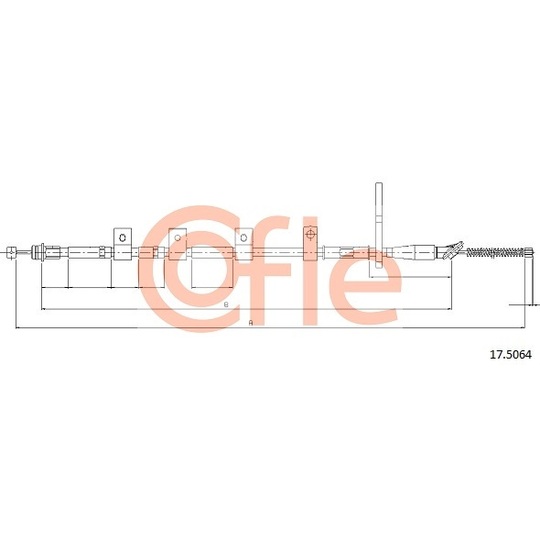 17.5064 - Cable, parking brake 