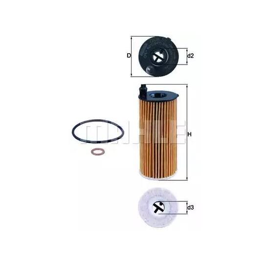 OX 813/1D - Oil filter 