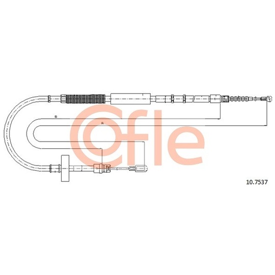 10.7537 - Cable, parking brake 