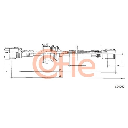 S24060 - Hastighetsmätaraxel 