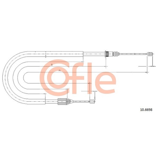 10.6698 - Cable, parking brake 