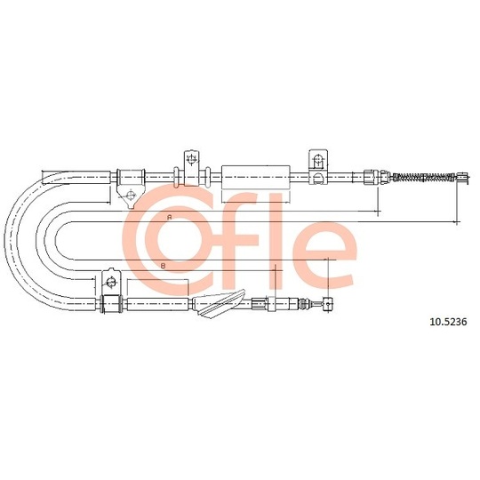 10.5236 - Cable, parking brake 