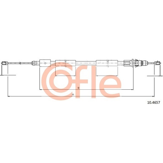 10.4657 - Cable, parking brake 
