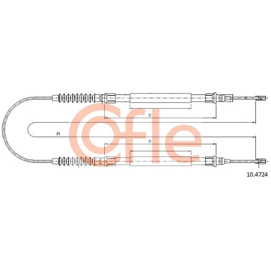 10.4724 - Cable, parking brake 