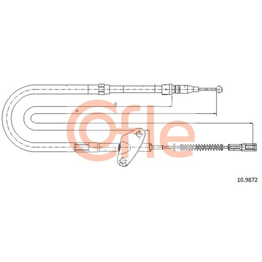 10.9872 - Cable, parking brake 