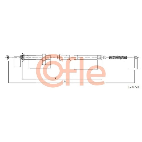 12.0725 - Cable, parking brake 