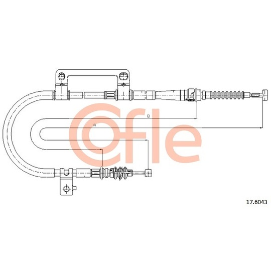 17.6043 - Cable, parking brake 