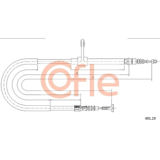 491.19 - Cable, parking brake 