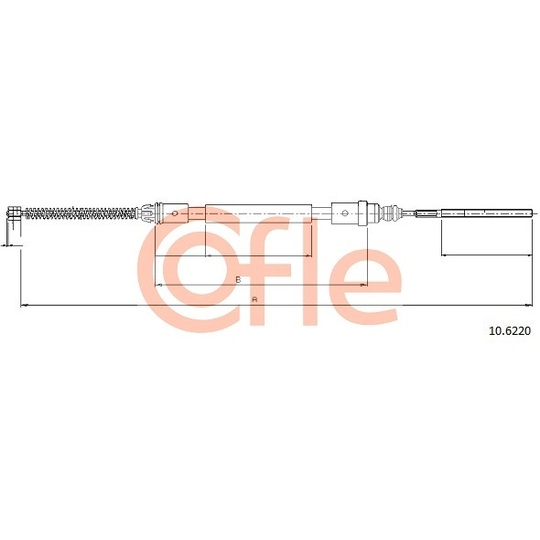 10.6220 - Cable, parking brake 