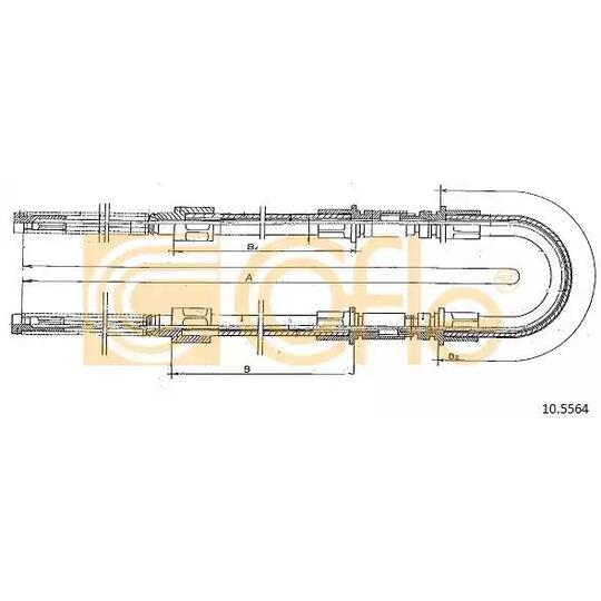 10.5564 - Cable, parking brake 