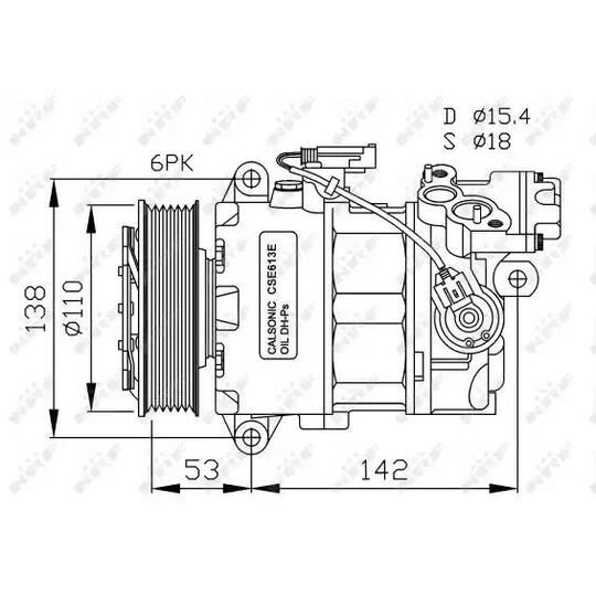 32463G - Kompressori, ilmastointilaite 