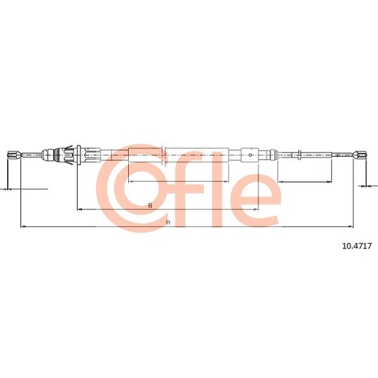 10.4717 - Cable, parking brake 