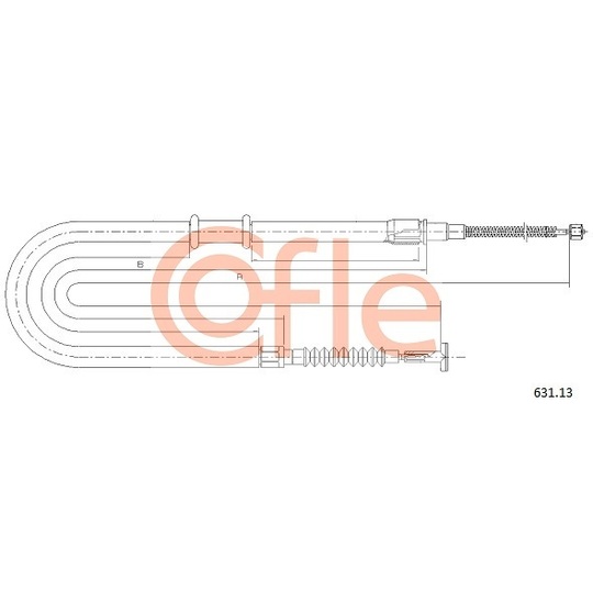 631.13 - Cable, parking brake 