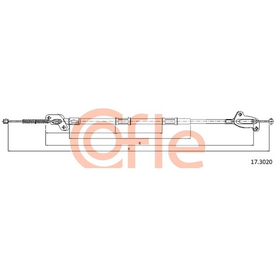 17.3020 - Cable, parking brake 