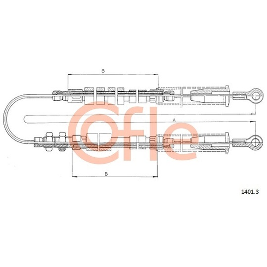 1401.3 - Cable, parking brake 