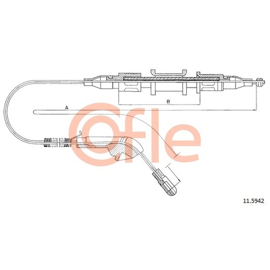 11.5942 - Cable, parking brake 