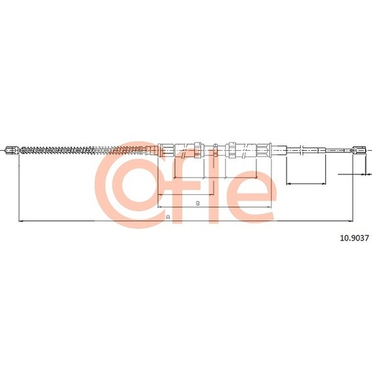 10.9037 - Cable, parking brake 