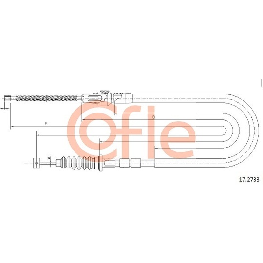 17.2733 - Cable, parking brake 