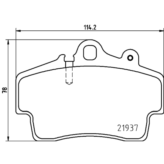 MDB1873 - Brake Pad Set, disc brake 