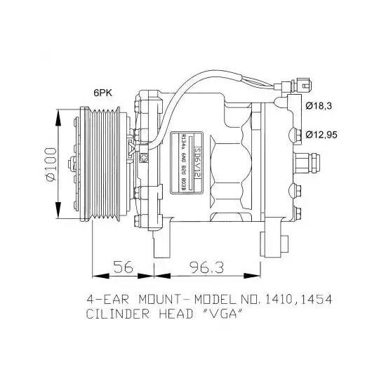 32065G - Kompressor, klimatanläggning 