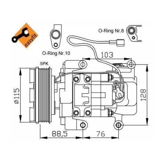 32681G - Kompressor, klimatanläggning 