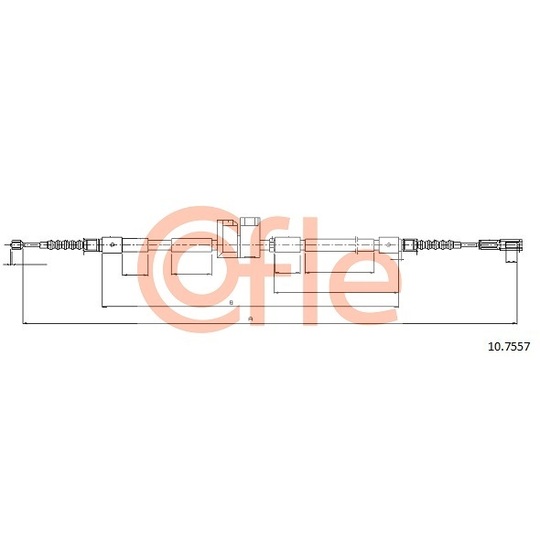 10.7557 - Cable, parking brake 