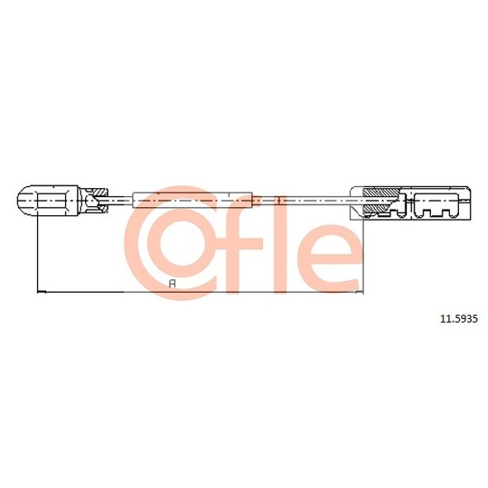 11.5935 - Cable, parking brake 