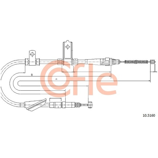 10.5160 - Cable, parking brake 