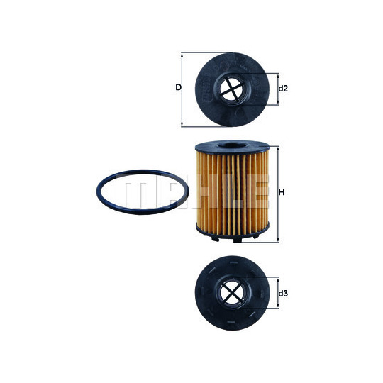 OX 371D - Oil filter 