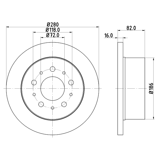 MDC1816 - Brake Disc 